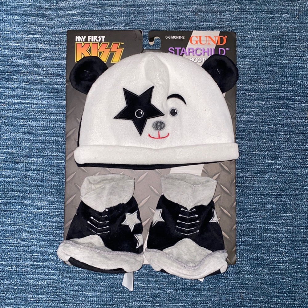 Kiss Starchild Cap & Booties Set